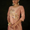 Dhiyona IE Women Embroidered Regular Thread Work Kurta with Trouser