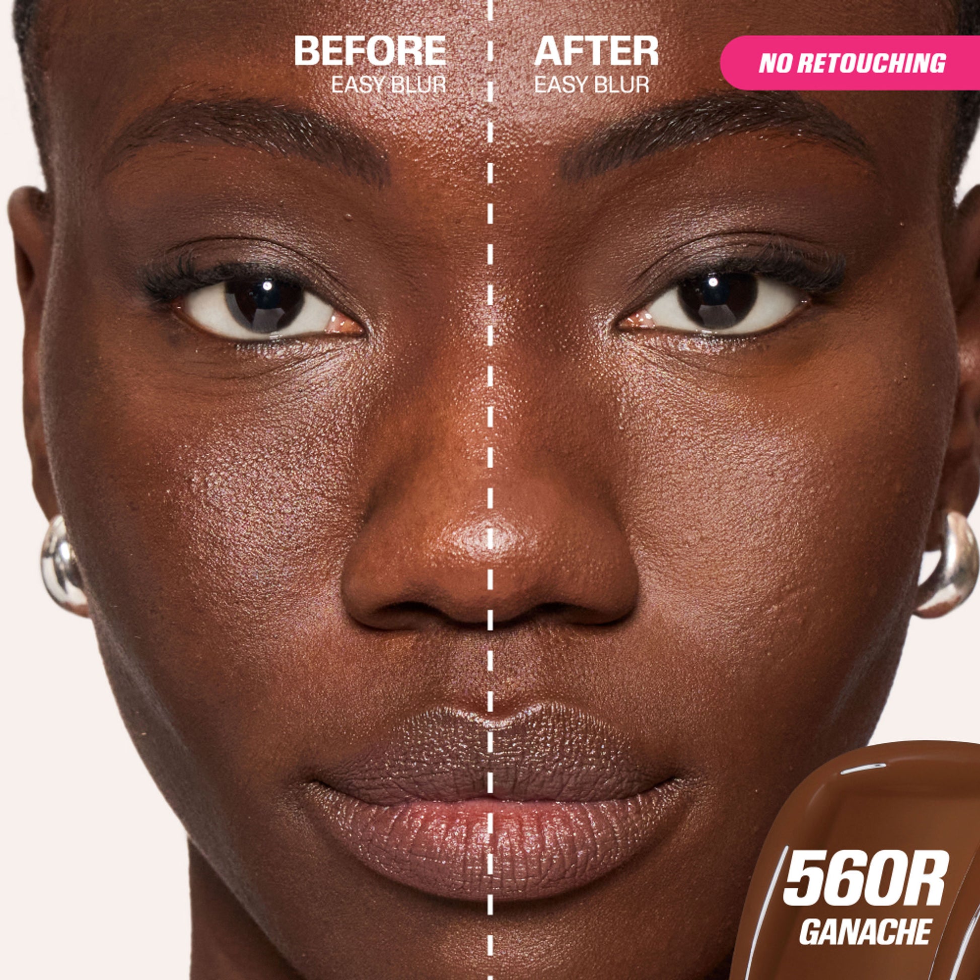 Easy Blur Natural Airbrush Foundation with Niacinamide - Lava Cake 590R