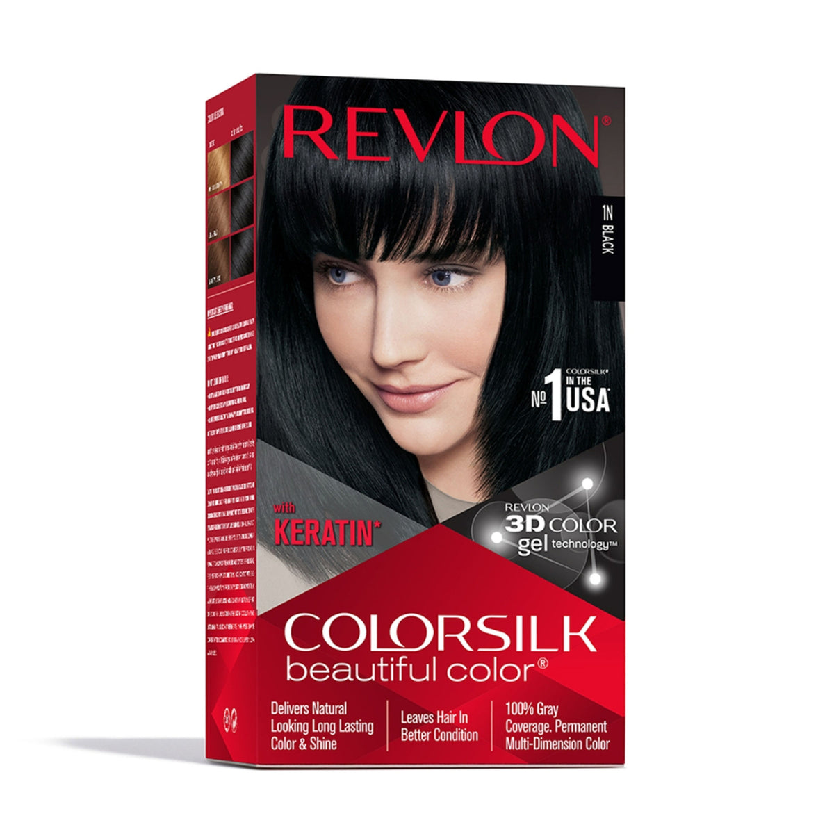 Revlon Colorsilk Hair Color With Keratin - Black 1N