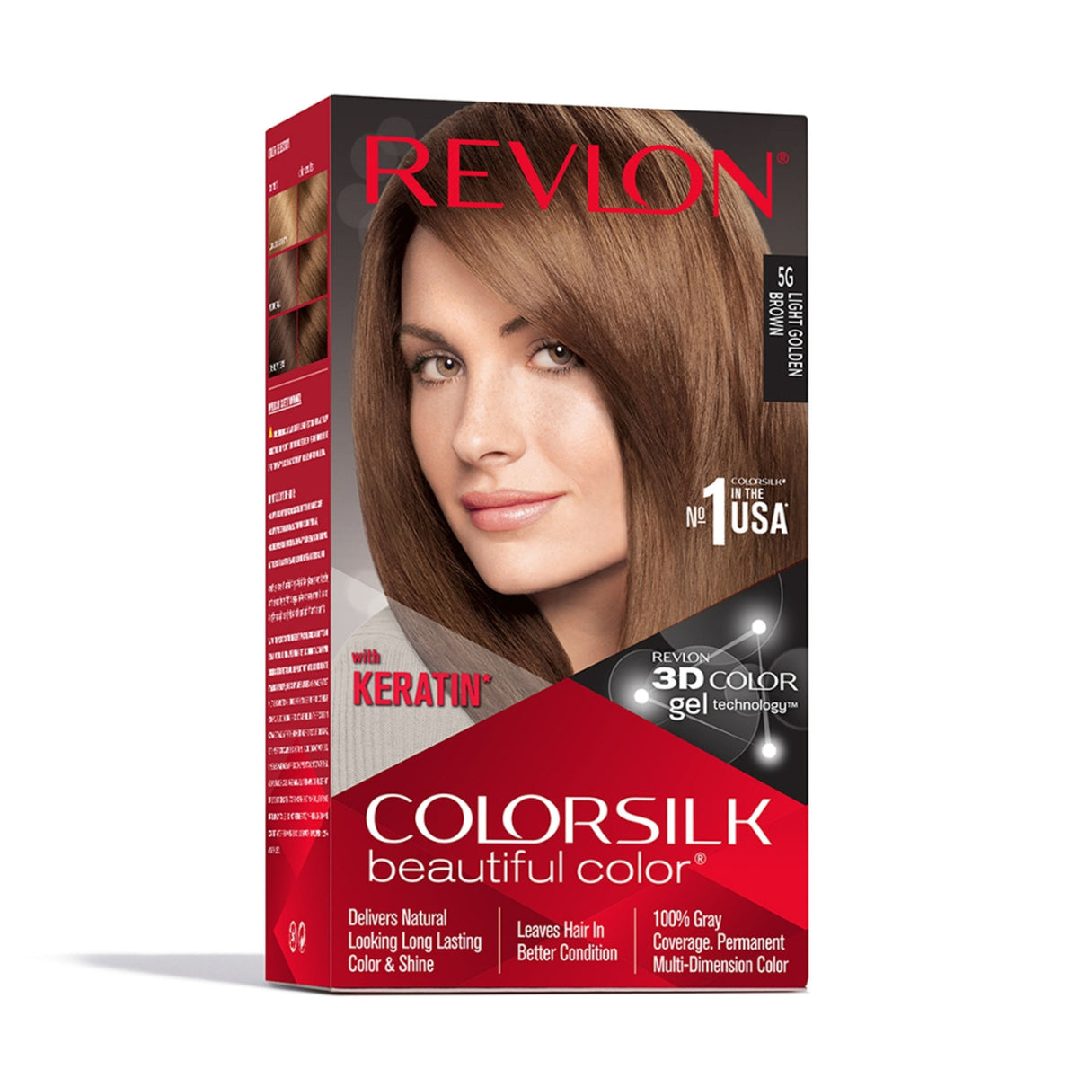 Revlon Colorsilk Hair Color With Keratin - Light Golden Brown 5G