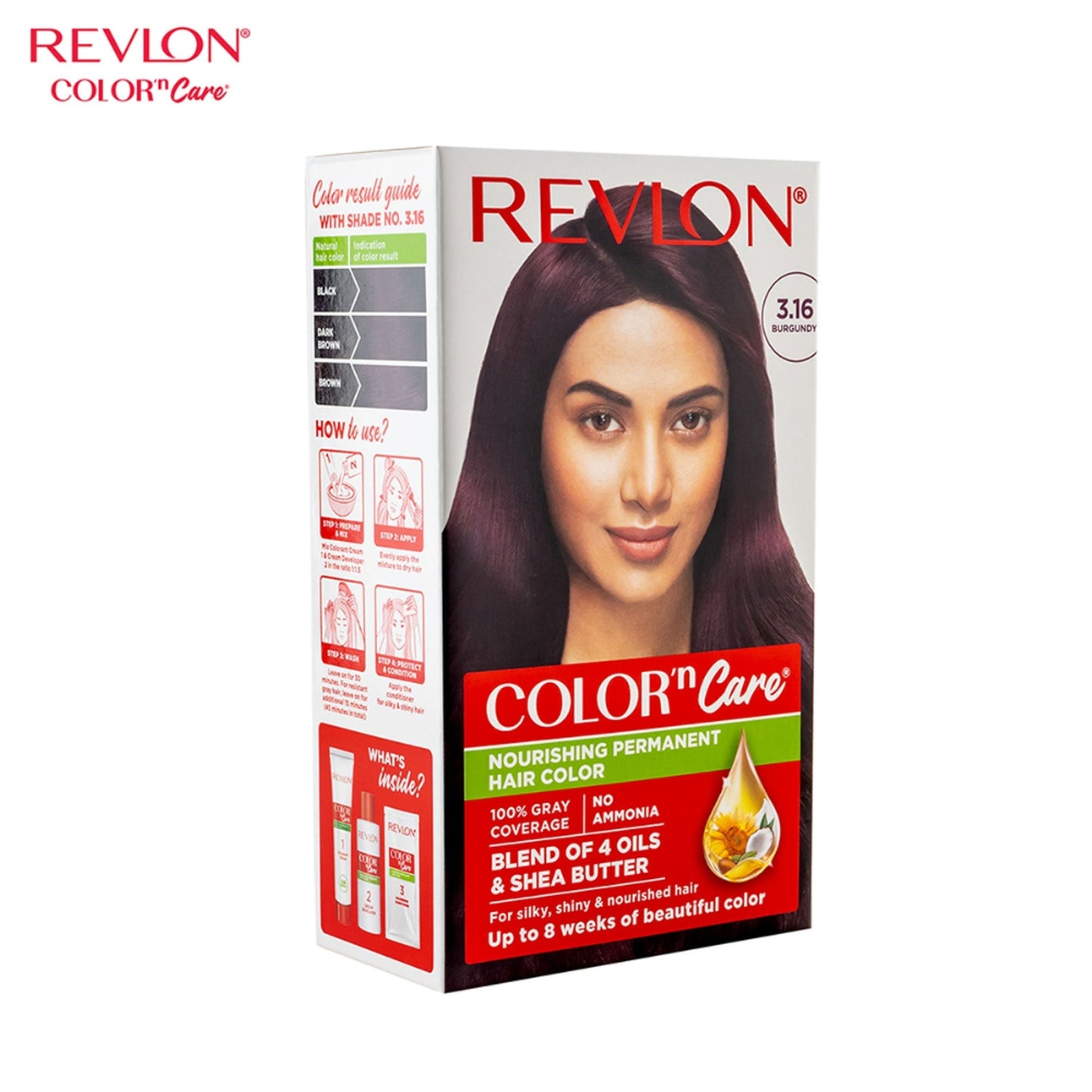 Revlon Color And Care Permanent Hair Color Cream - 3.16 Burgundy