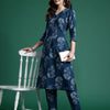 Dhiyona IE Women Floral Printed Regular Pure Cotton Kurta with Trousers