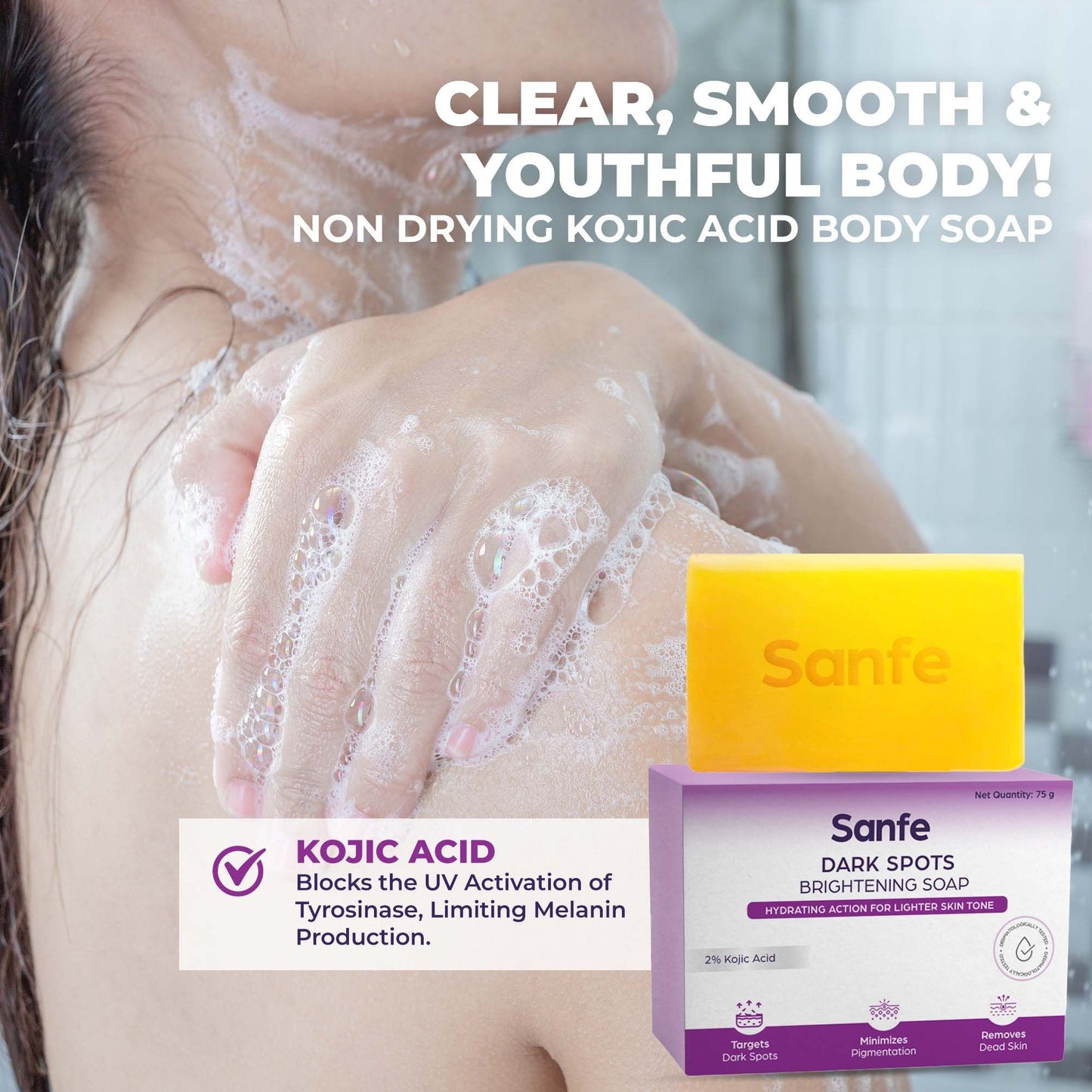 Sanfe Dark Spots Brightening Body Soap