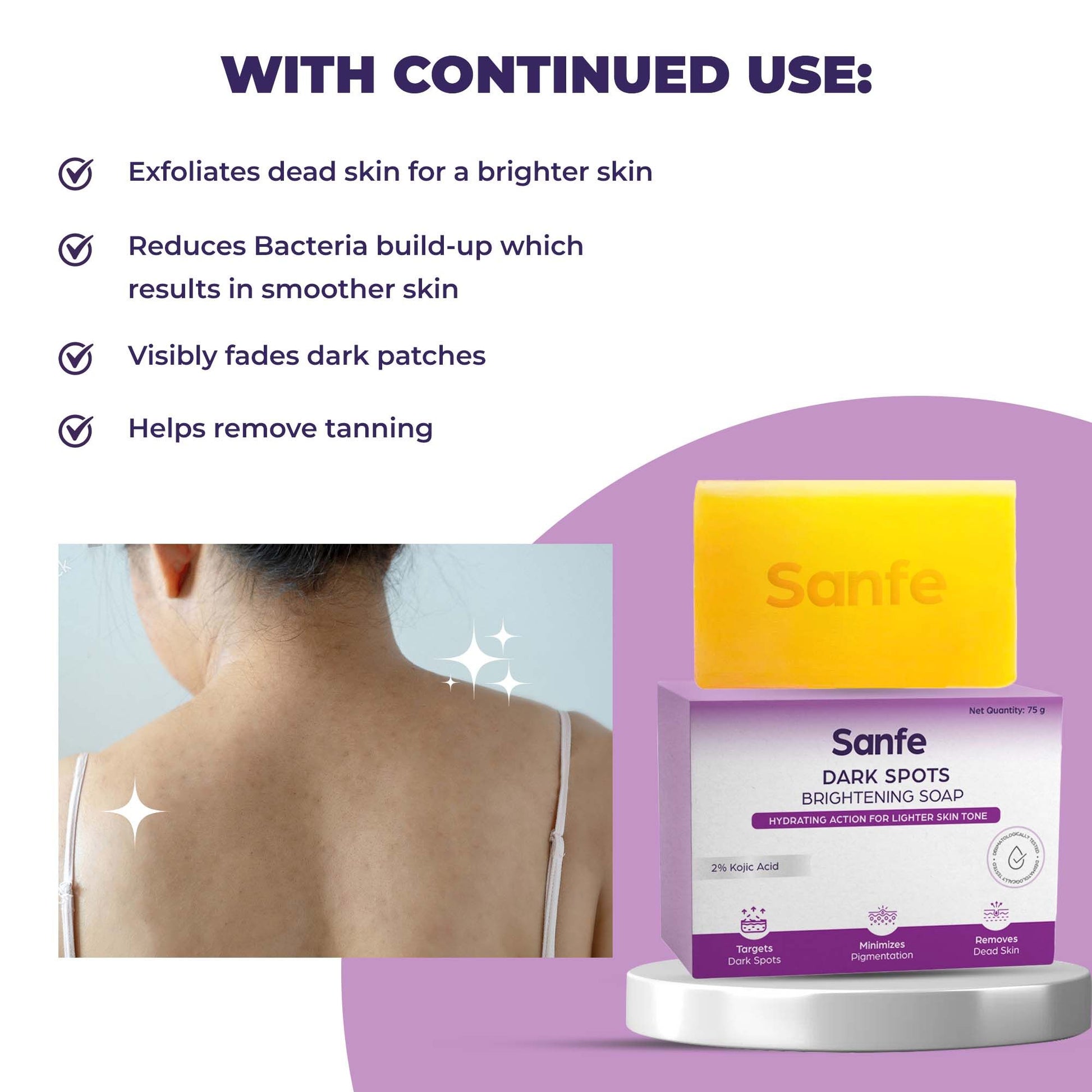 Sanfe Dark Spots Brightening Body Soap