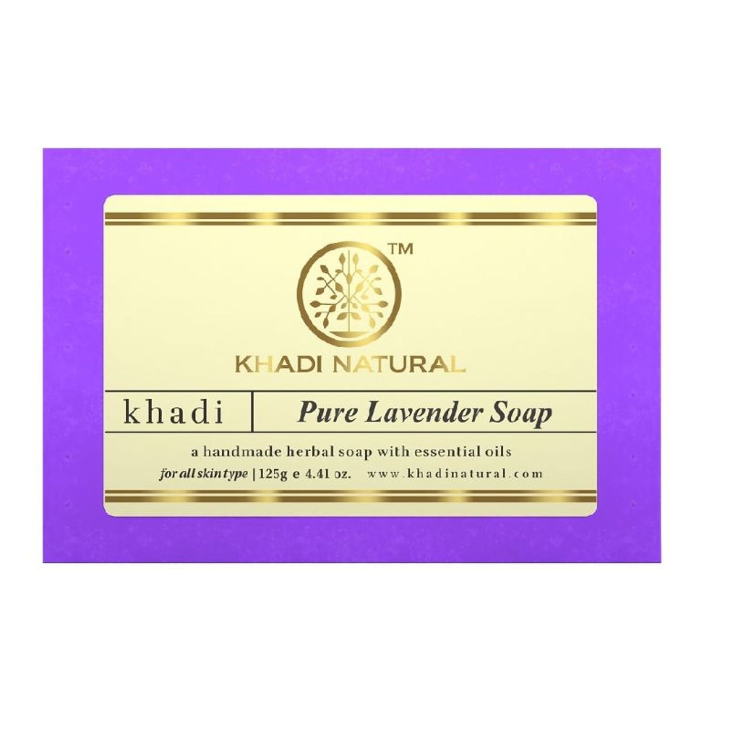 Khadi Natural Pure Lavender Soap Cleanses, Tone & Nourish Skin