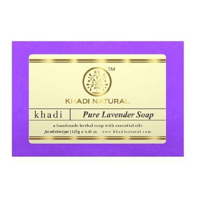 Khadi Natural Pure Lavender Soap Cleanses, Tone & Nourish Skin