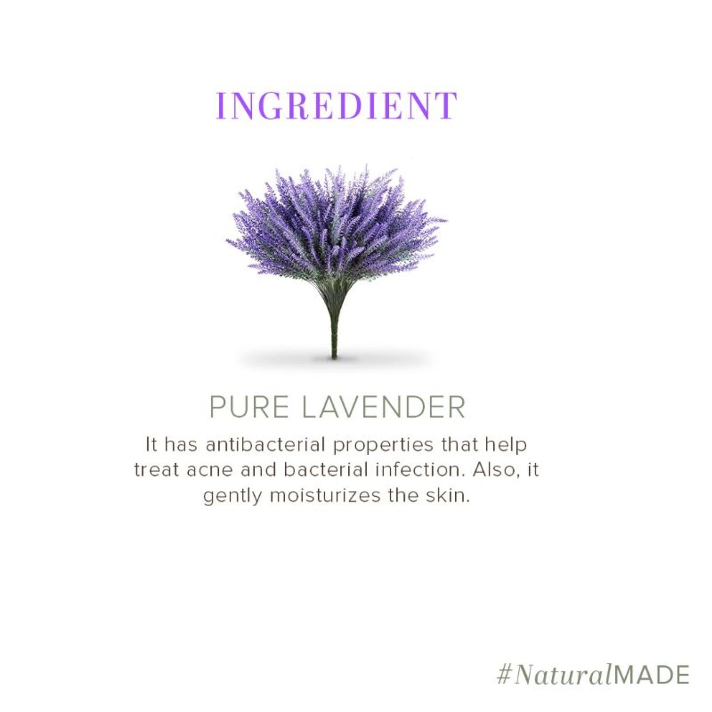 Khadi Natural Pure Lavender Soap Cleanses, Tone & Nourish Skin