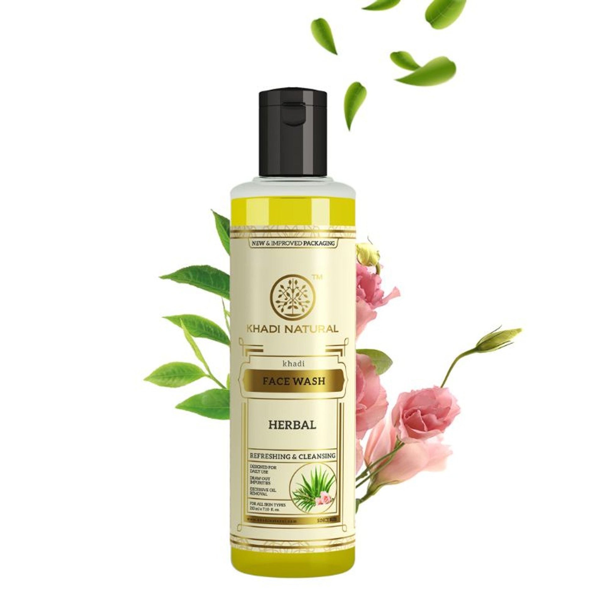 Khadi Natural Herbal Face Wash Removes Excess Oil & Deep Cleanses Skin