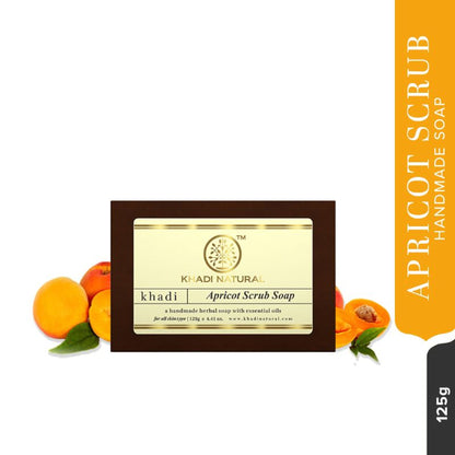 Khadi Natural Apricot Scrub Soap Deep cleanses skin