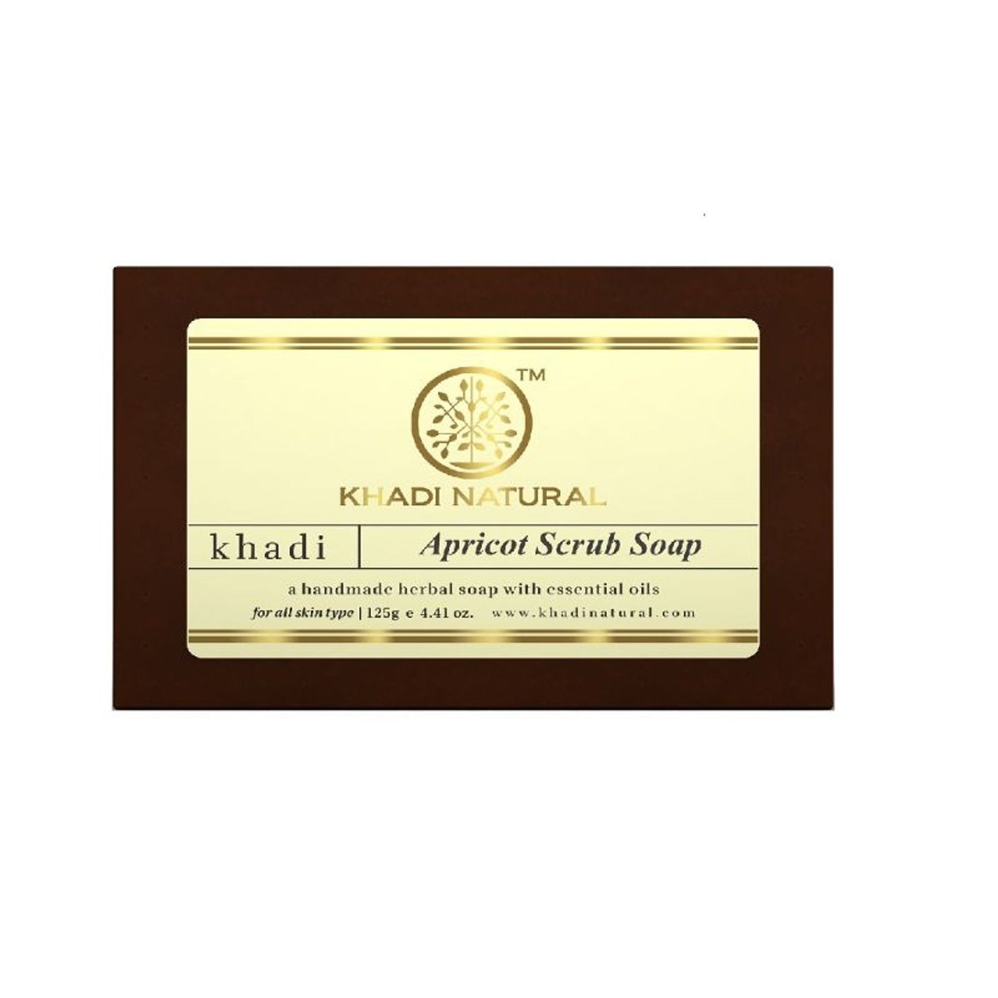 Khadi Natural Apricot Scrub Soap Deep cleanses skin
