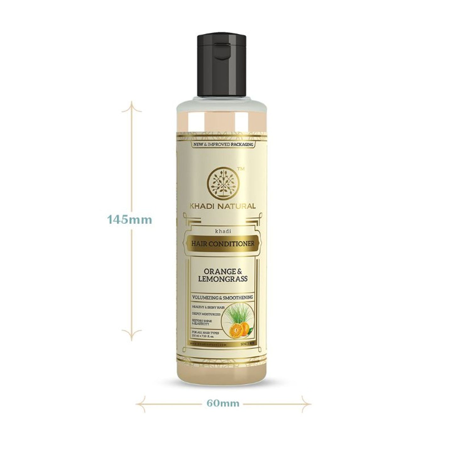 Khadi Natural Orange & Lemongrass Hair Conditioner Restores Shine & Elasticity