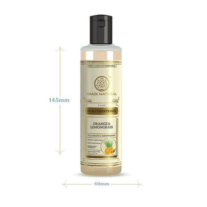 Khadi Natural Orange & Lemongrass Hair Conditioner Restores Shine & Elasticity