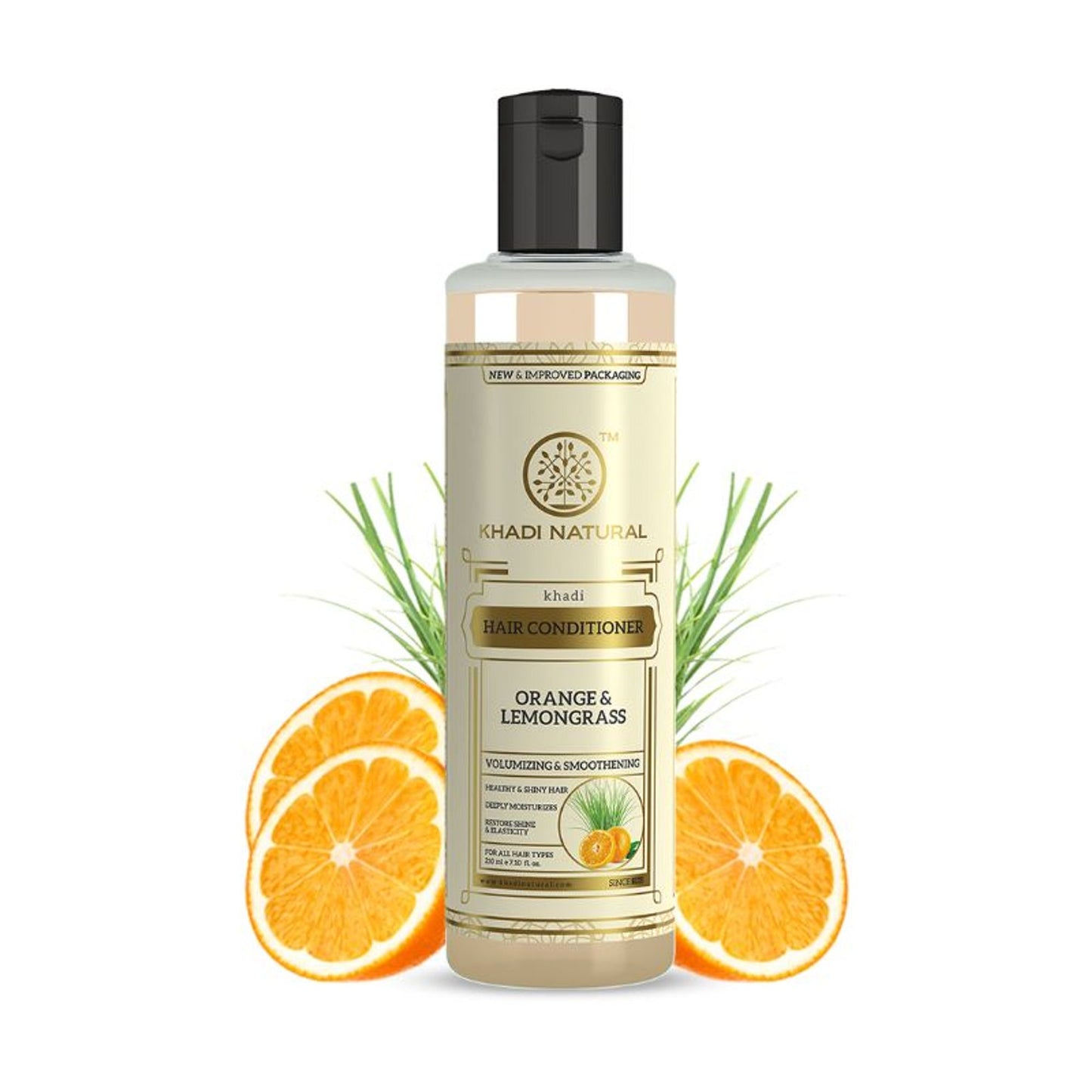 Khadi Natural Orange & Lemongrass Hair Conditioner Restores Shine & Elasticity