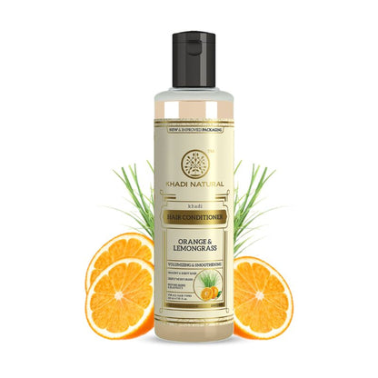 Khadi Natural Orange & Lemongrass Hair Conditioner Restores Shine & Elasticity