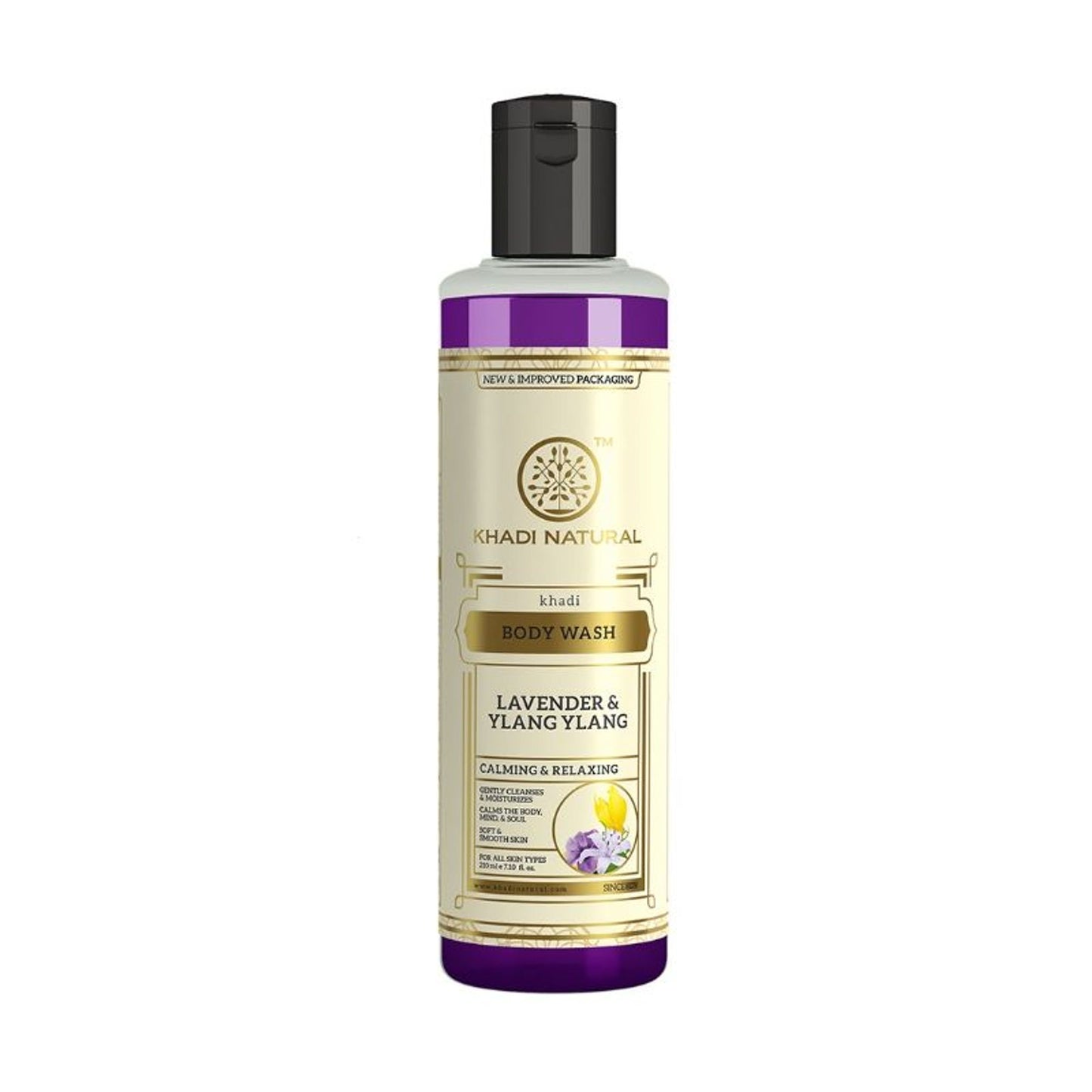 Khadi Natural Lavender & Ylang Ylang Body Wash Cleanses & Nourishes Skin