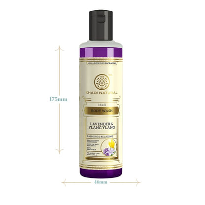 Khadi Natural Lavender & Ylang Ylang Body Wash Cleanses & Nourishes Skin