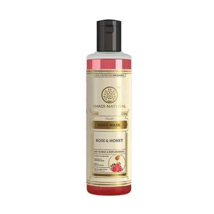 Khadi Natural Rose & Honey Body Wash Soft, Smooth & Hydrate Skin