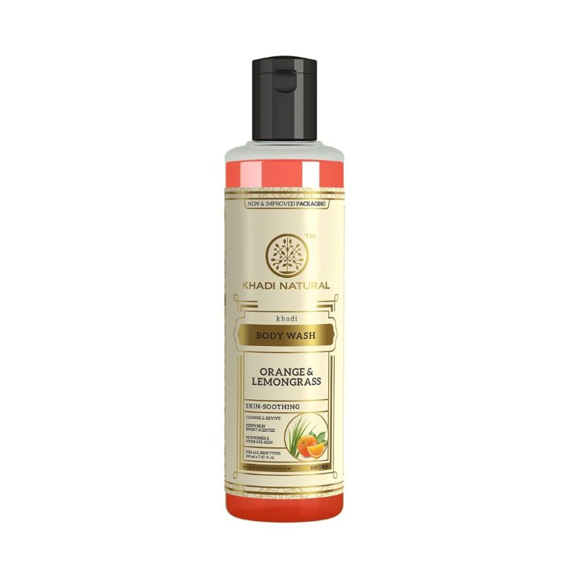Khadi Natural Orange & Lemongrass Body Wash Nourish & Hydrate Skin