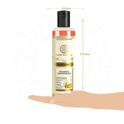 Khadi Natural Orange & Lemongrass Body Wash Nourish & Hydrate Skin