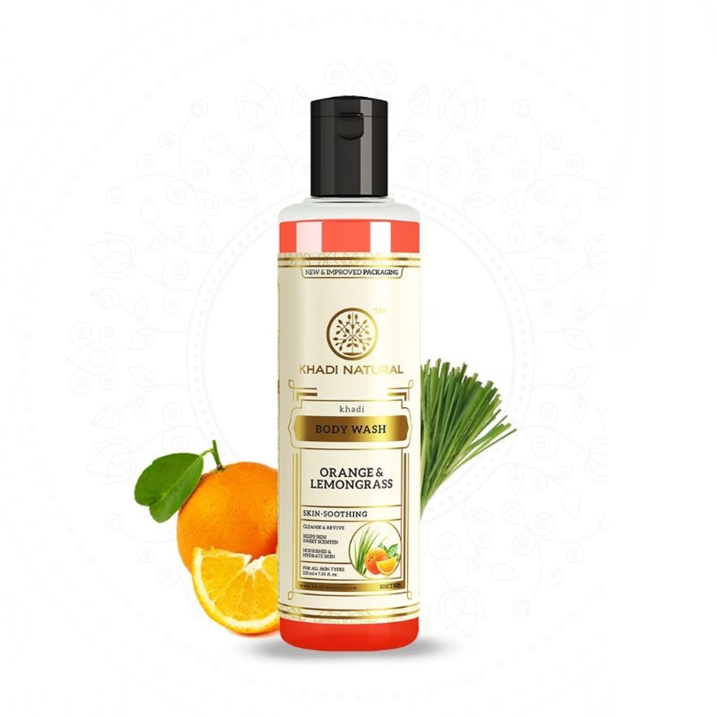 Khadi Natural Orange & Lemongrass Body Wash Nourish & Hydrate Skin