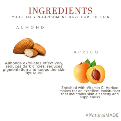 Khadi Natural Almond & Apricot Massage Cream Reduce Dark Circles