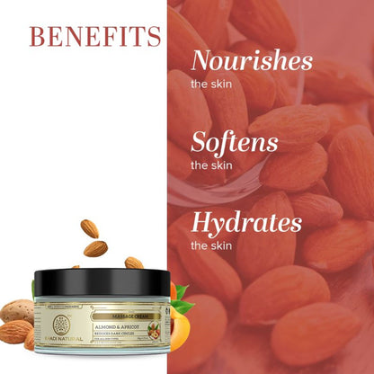 Khadi Natural Almond & Apricot Massage Cream Reduce Dark Circles