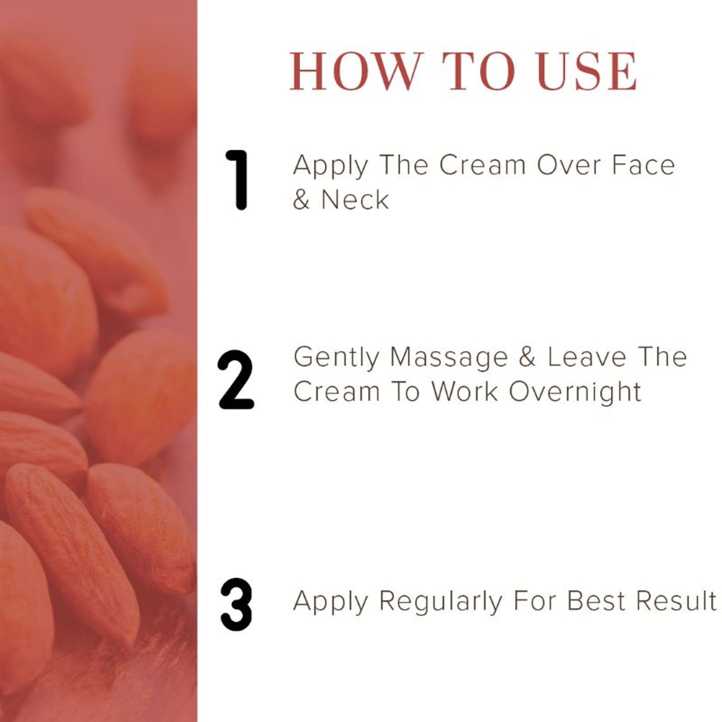 Khadi Natural Almond & Apricot Massage Cream Reduce Dark Circles