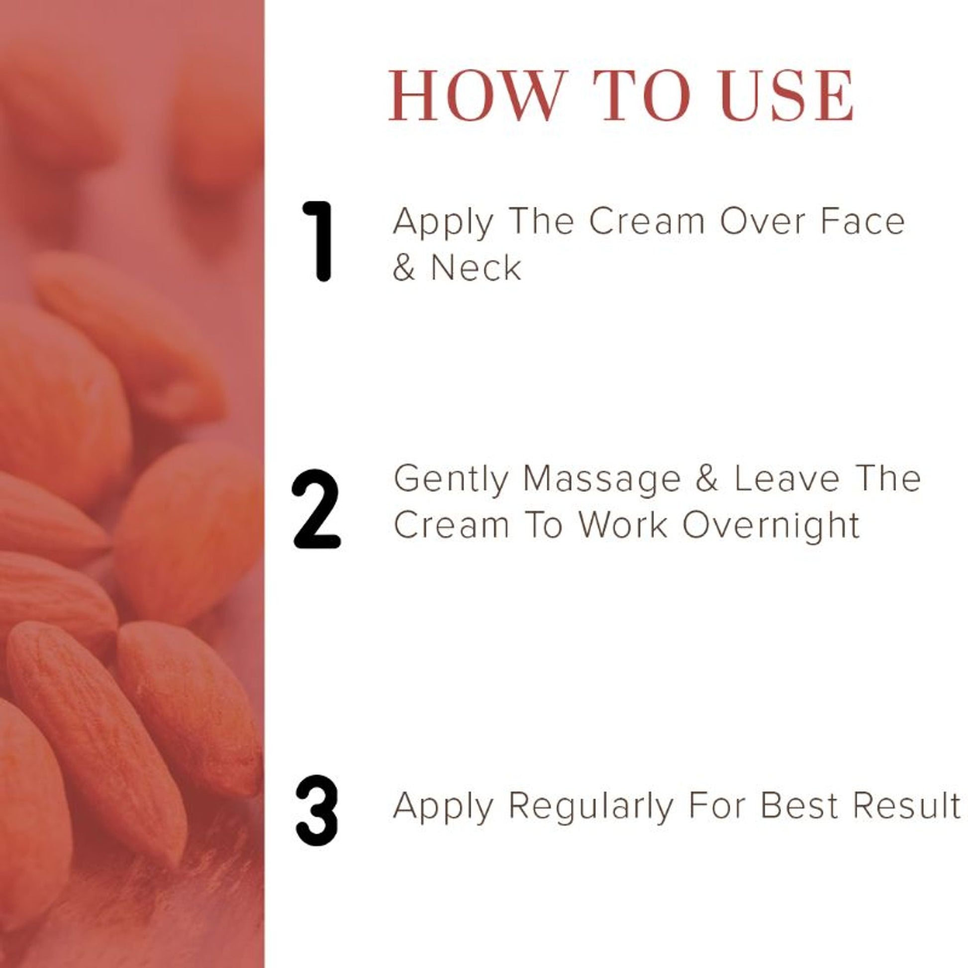 Khadi Natural Almond & Apricot Massage Cream Reduce Dark Circles