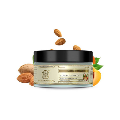 Khadi Natural Almond & Apricot Massage Cream Reduce Dark Circles
