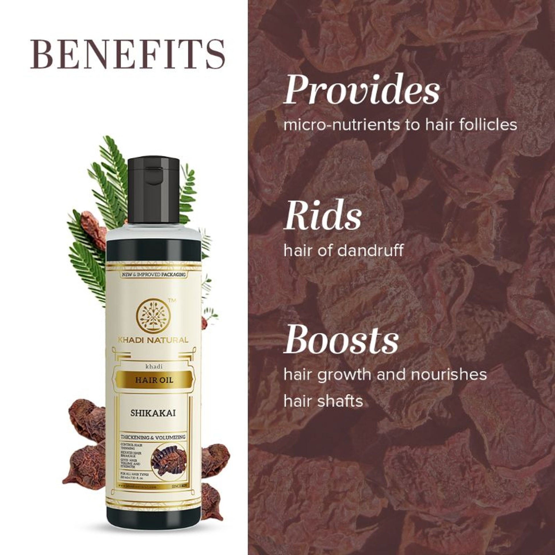 Khadi Natural Shikakai Hair Oil Anti- Dandruff