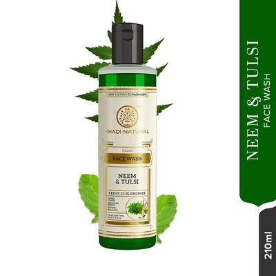 Khadi Natural Neem & Tulsi Face Wash Control Excess Oil