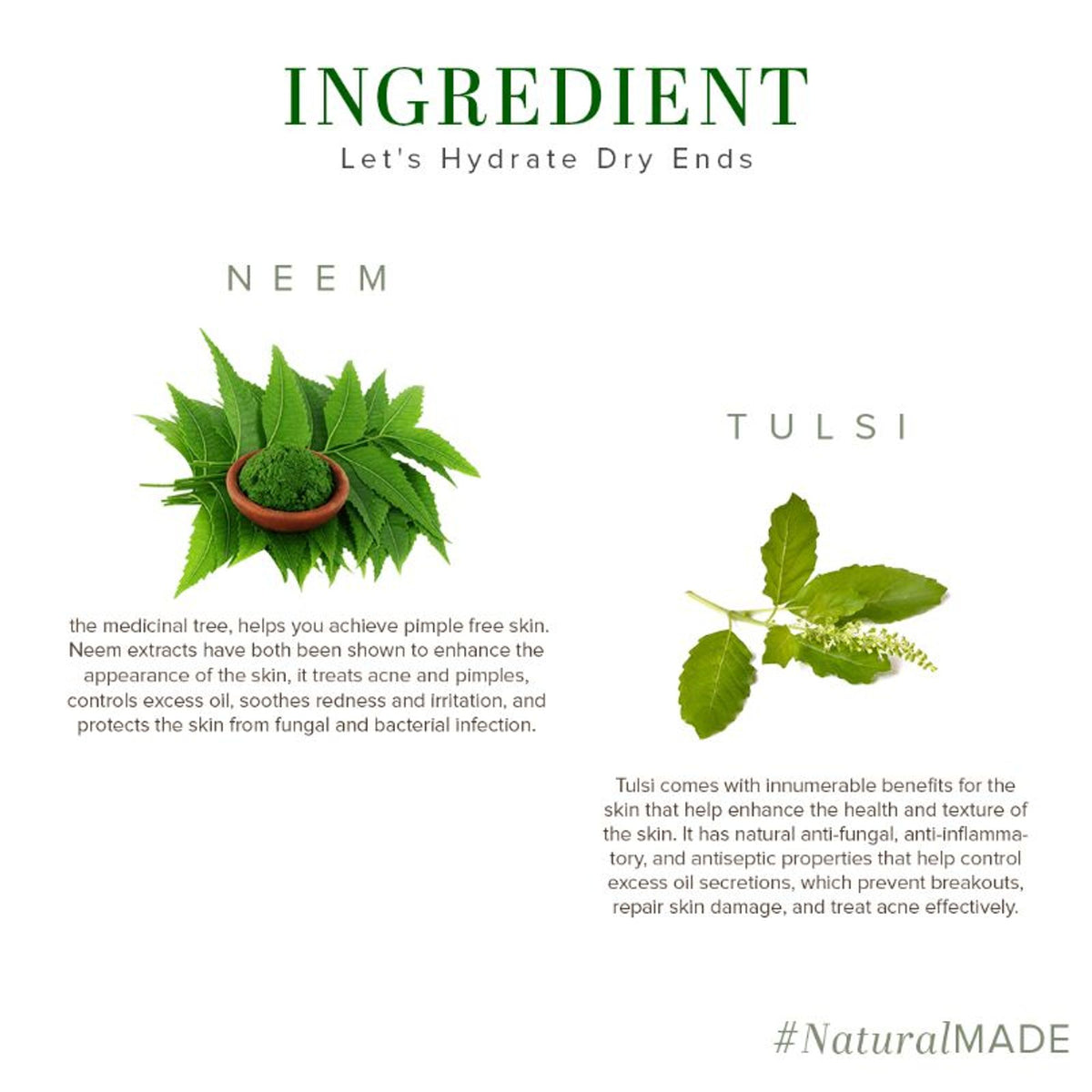 Khadi Natural Neem and Tulsi face wash bottle with label, designed to control excess oil and refresh skin.