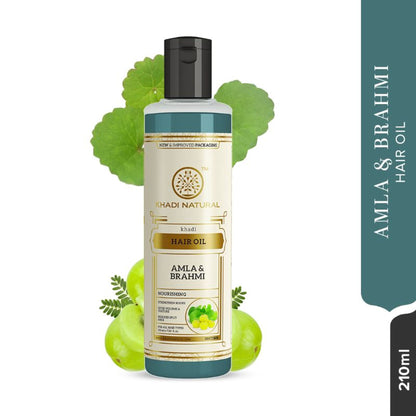 Khadi Natural Amla & Brahmi Hair Oil Control Split Ends