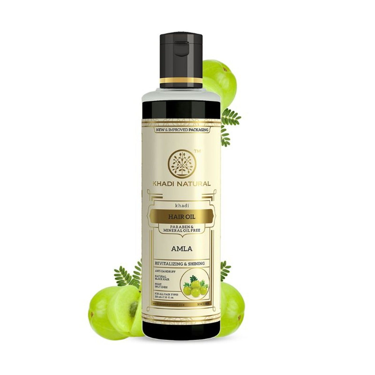 Khadi Natural Pure Amla Hair Oil Anti-Dandruff Paraben & Mineral Oil Free