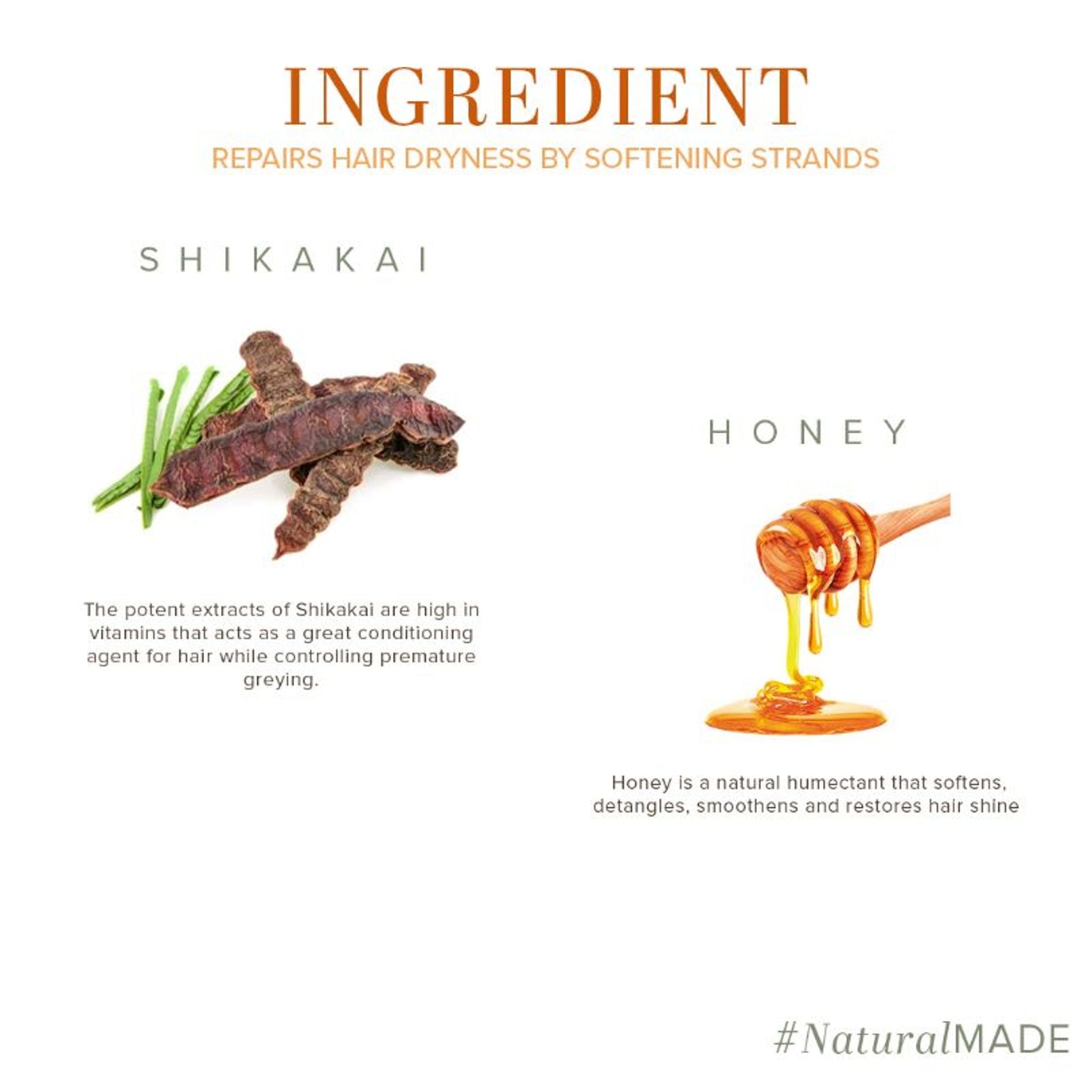 Khadi Natural Shikakai & Honey Hair Conditioner SLS & Paraben Free