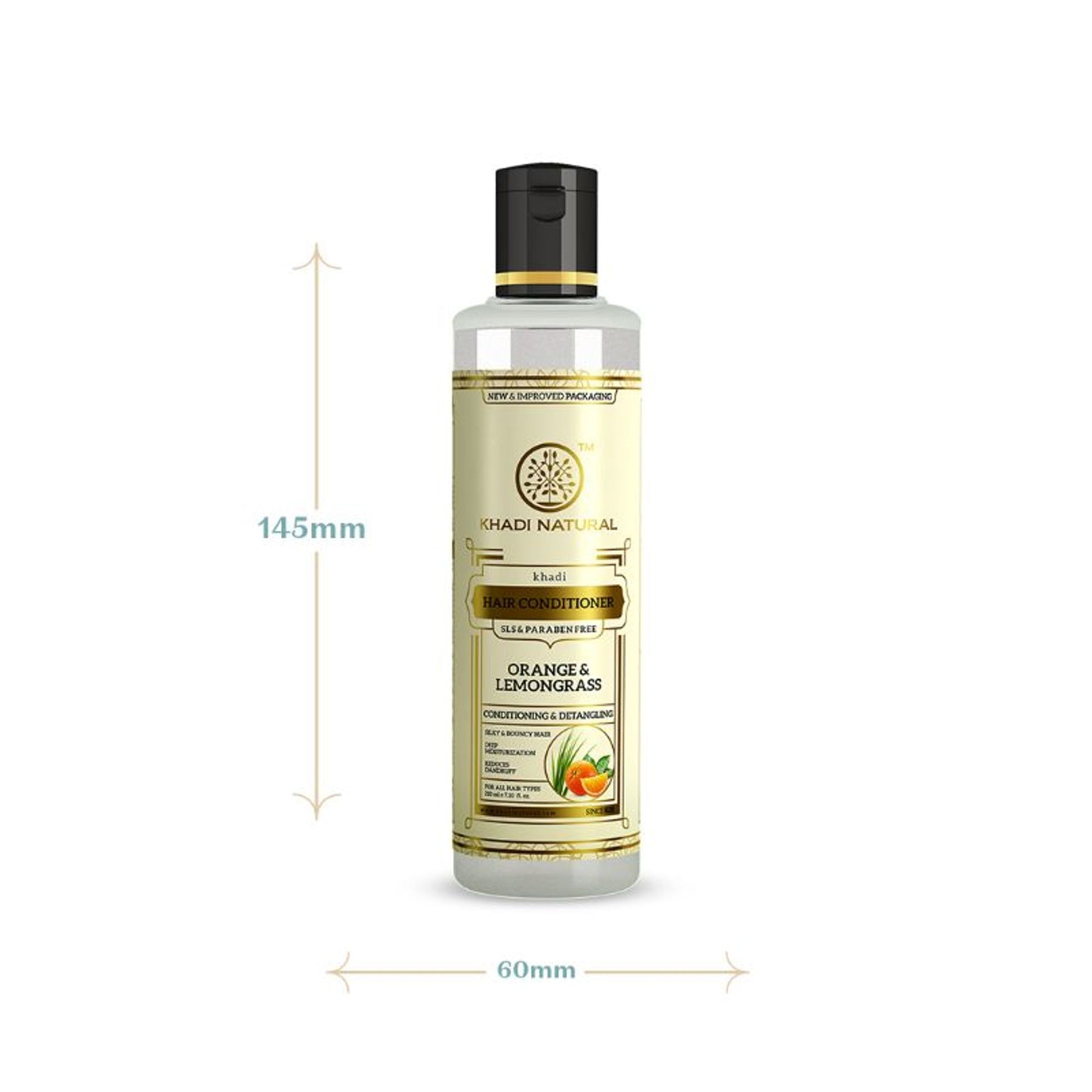 Khadi Natural Orange & Lemongrass Hair Conditioner SLS & Paraben Free