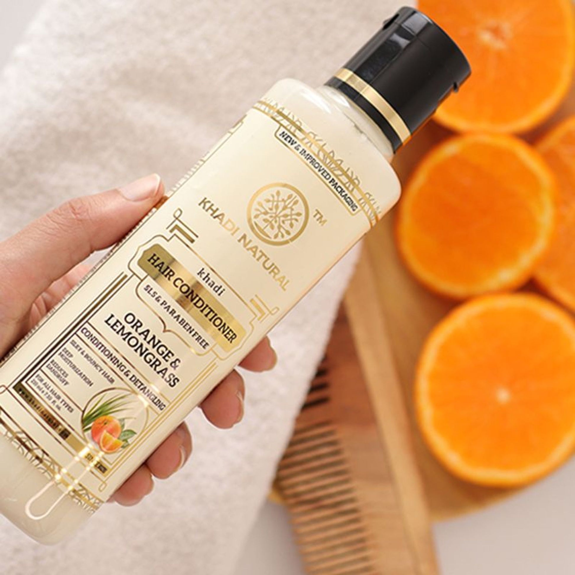 Khadi Natural Orange & Lemongrass Hair Conditioner SLS & Paraben Free