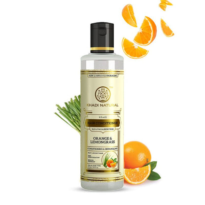 Khadi Natural Orange & Lemongrass Hair Conditioner SLS & Paraben Free