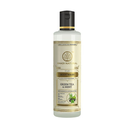 Khadi Natural Green Tea & Mint Body Wash Soft & Smooth Skin SLS & Paraben Free