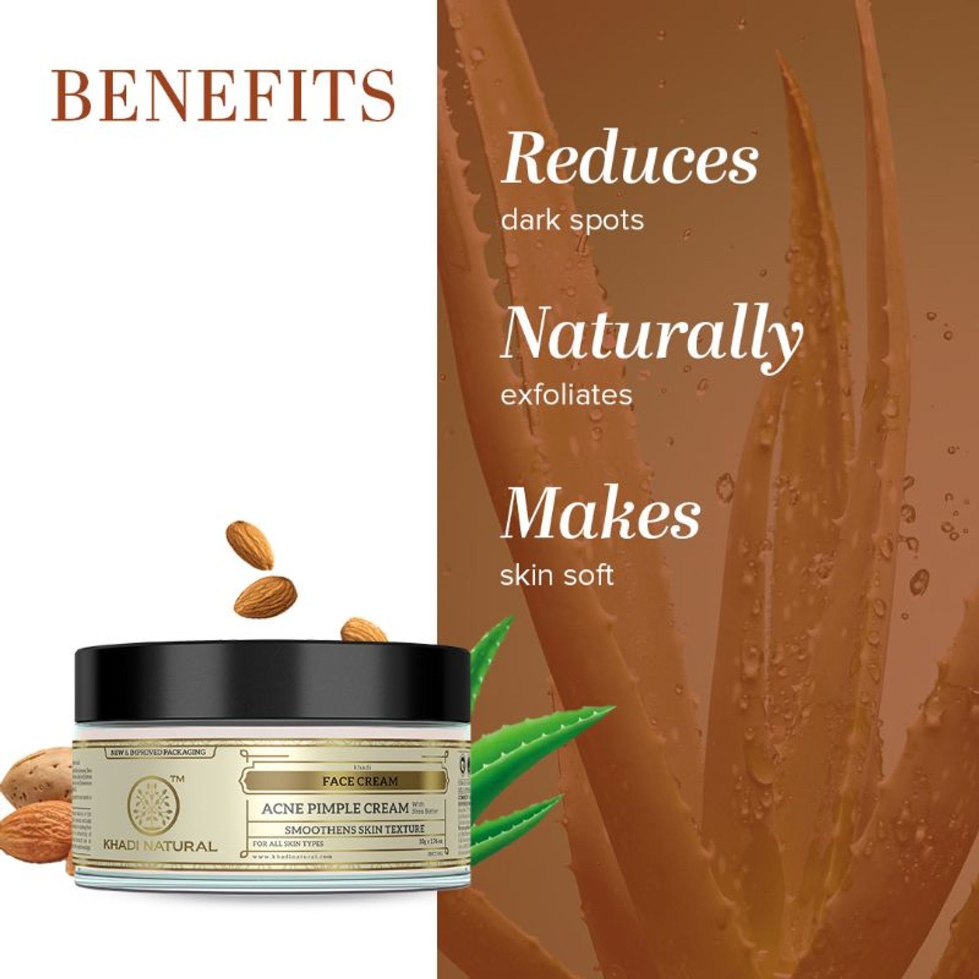 Khadi Natural Acne Pimple Face Cream Controls Acne & Pimples