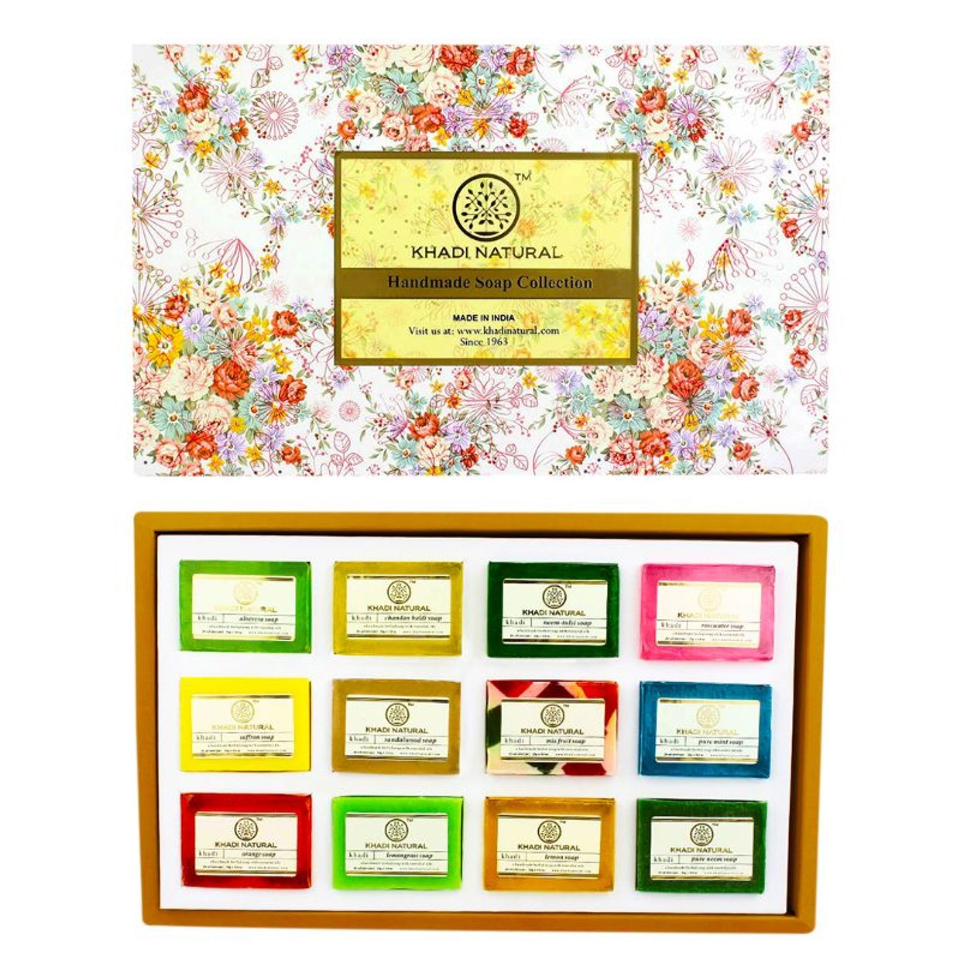 Khadi Natural Handmade Soap Collection Set Of 12