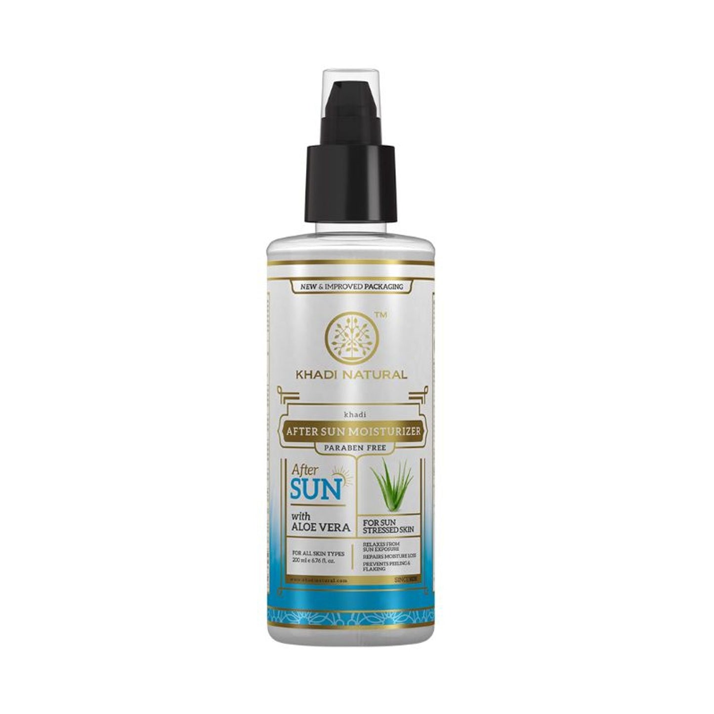 Khadi Natural After Sun Aloe Vera Moisturiser Protect UV Rays