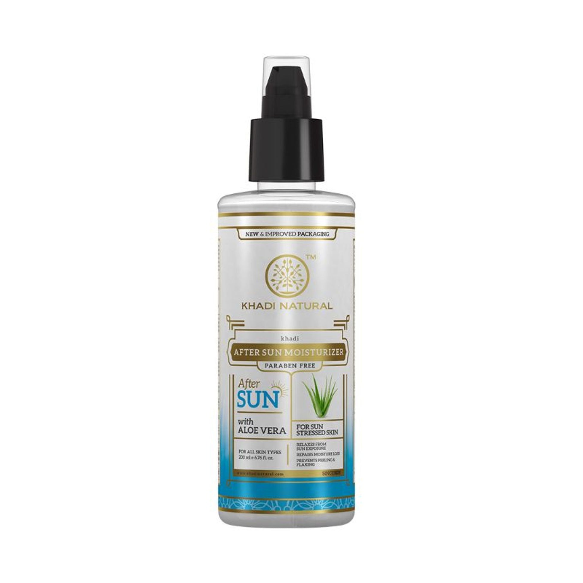 Khadi Natural After Sun Aloe Vera Moisturiser Protect UV Rays