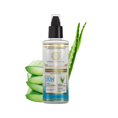 Khadi Natural After Sun Aloe Vera Moisturiser Protect UV Rays
