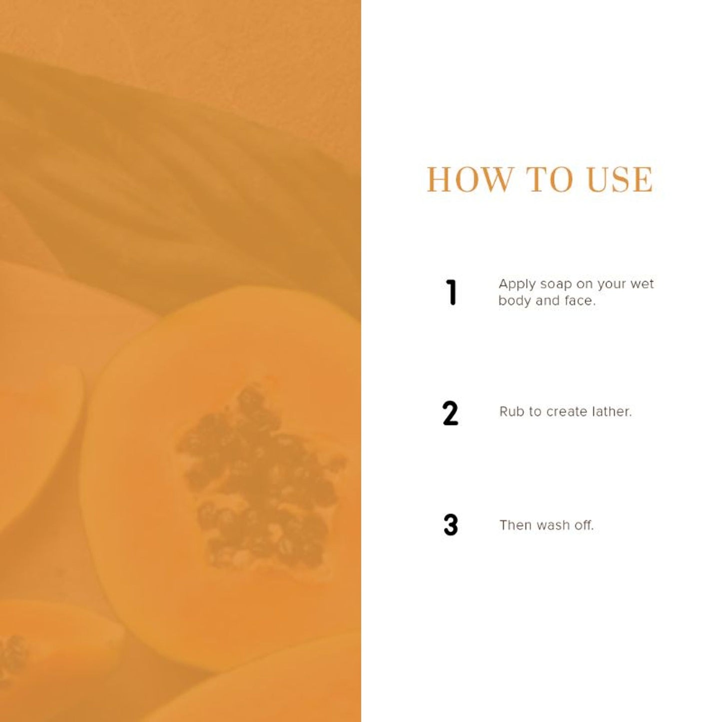 Khadi Natural Papaya Handmade Soap Reduce Wrinkles & Fine Lines