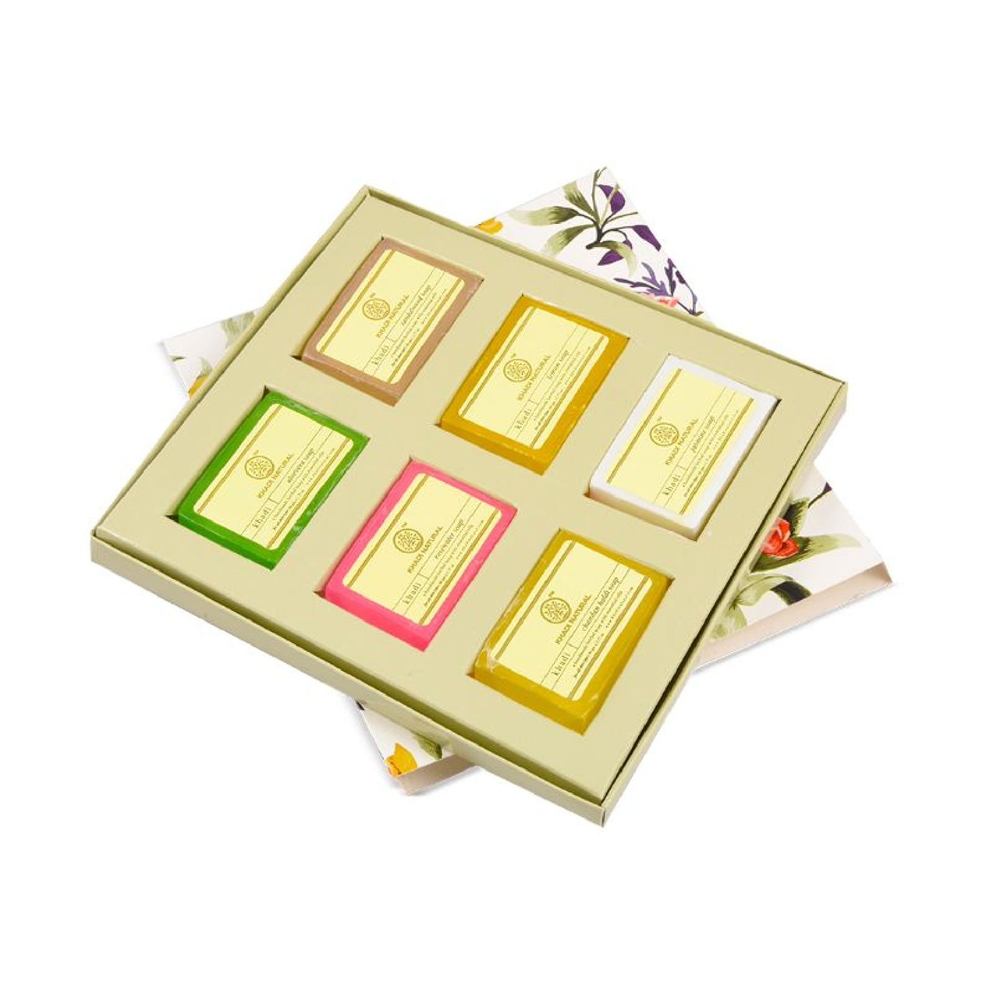 Khadi Natural Ayurvedic Handmade Soap Kit Set Of 6