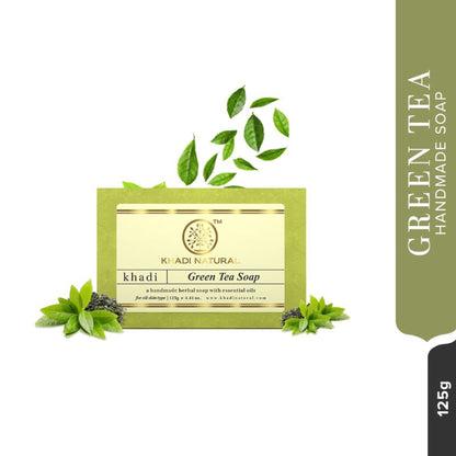 Khadi Natural Green Tea Handmade Soap Reduce Dead Skin Cells