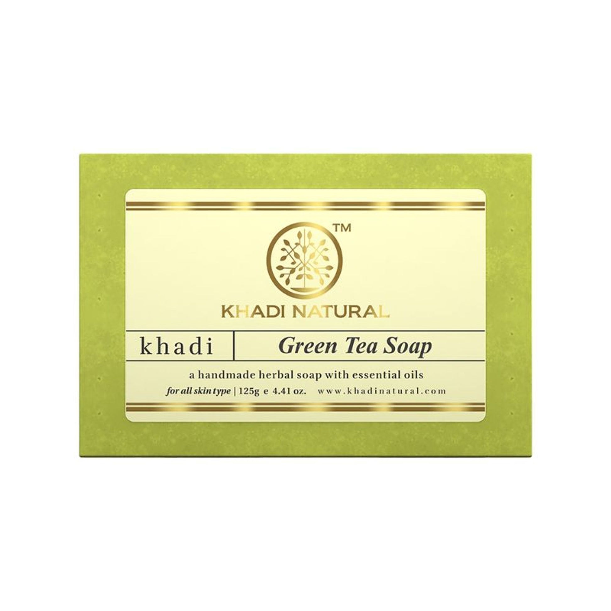Khadi Natural Green Tea Handmade Soap Reduce Dead Skin Cells