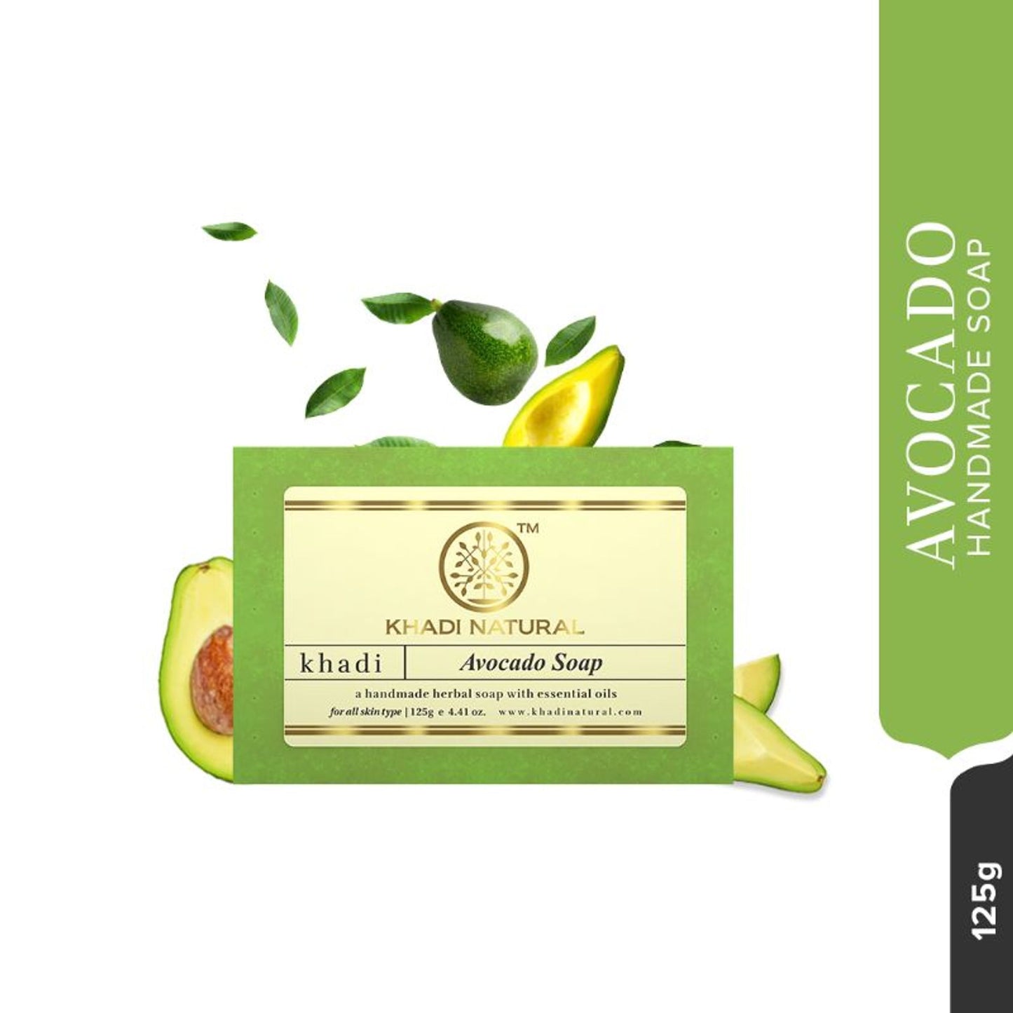 Khadi Natural Avocado Handmade Soap Deep Nourish