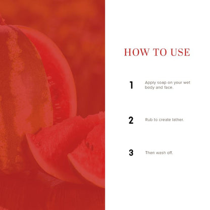 Khadi Natural Watermelon Handmade Soap Reduce tan & Dead Cells